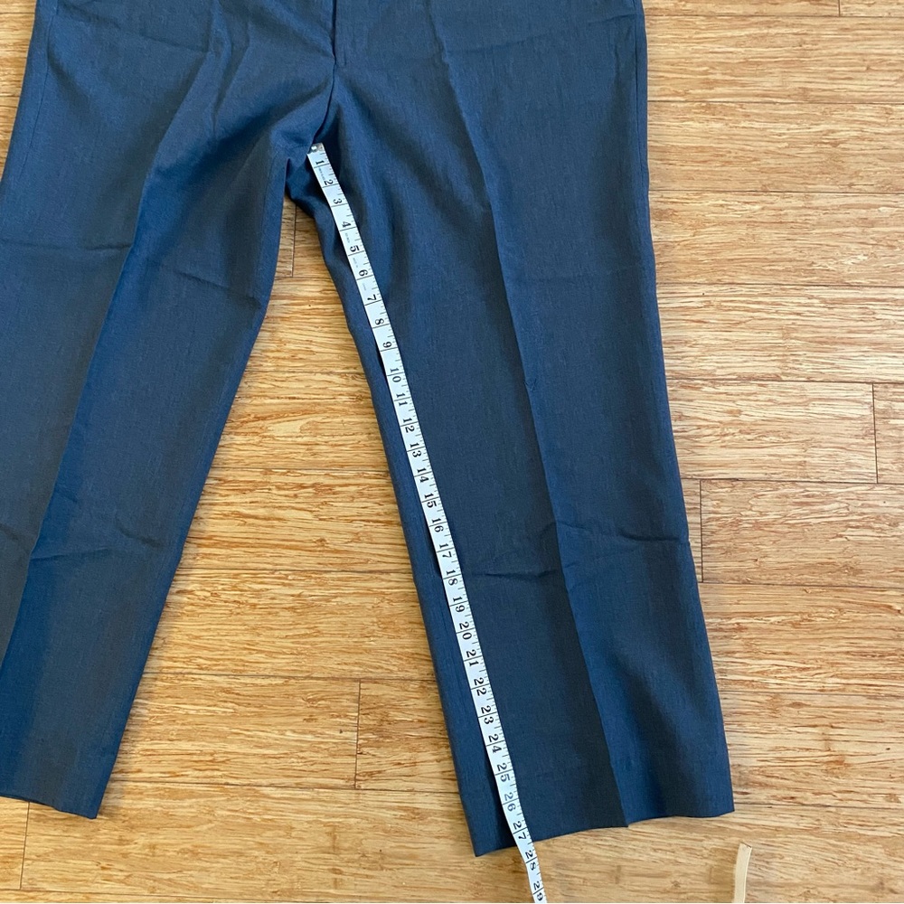 Towncraft Wrinkle Free Stain Release Pants 44 Cotton Blend Blue see measurements - Picture 4 of 8